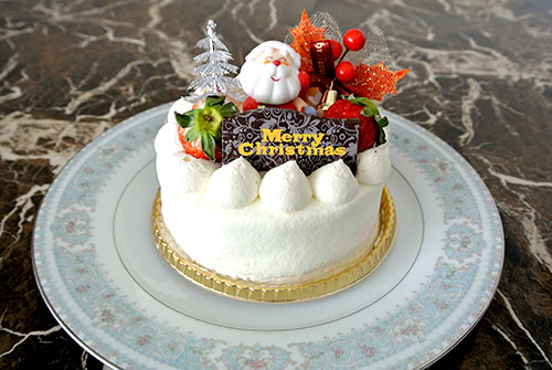 クリスマスケーキはショートケーキ♡